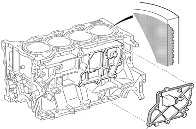 Блок цилиндров 1ZR-FE