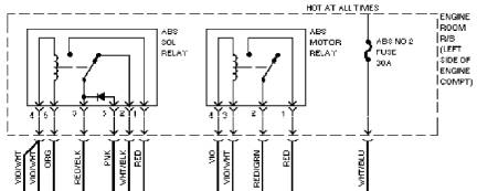 А вот другой «вырезок» по реле из той же схемы.
