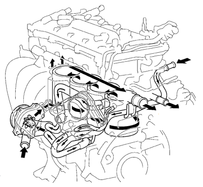 Система охлаждения двигателя 1ZR-FE