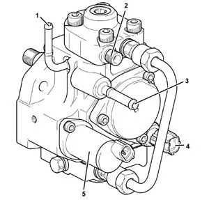 Топливный насос Common Rail серии KD несколько отличается от ТНВД двигателя 1CD-FTV.