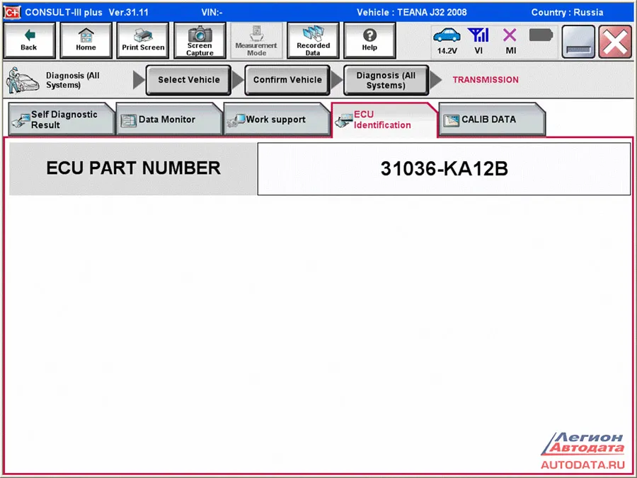 Проверяется сканером номер модификации блока