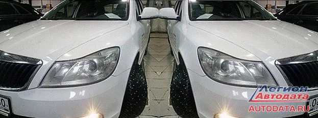 Если вы помните, речь идёт о двух одинаковых Skoda Octavia.