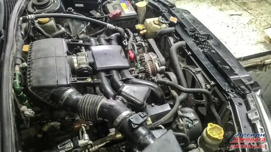 Корпус воздушного фильтра в сборе с датчиком расхода воздуха не подходил ни с Форестера, ни с Легаси.