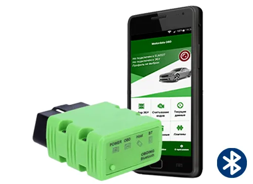 диагностический адаптер ELM327 Bluetooth L и MotorData OBD