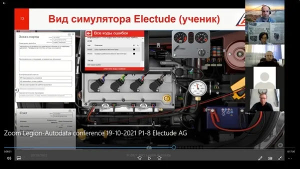 Вид симулятора Electude