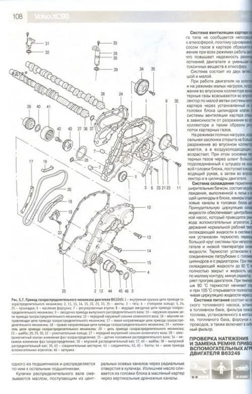 Книга Volvo XC 90 2002-2014 рестайлинг с 2006 бензин, дизель, ч/б фото, цветные электросхемы. Руководство по ремонту и эксплуатации автомобиля. Третий Рим