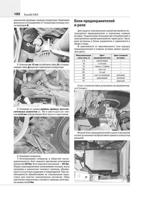 Книга Suzuki SX4, Fiat Sedici седан, хэтчбек с 2006 бензин, черно-белые фото, цветные электросхемы. Руководство по ремонту и эксплуатации автомобиля. Мир автокниг