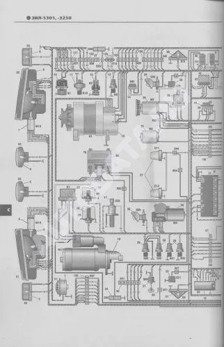 Книга ЗИЛ 5301, 3250 Бычок и их модификации бензин, ч/б фото, электросхемы. Руководство по ремонту и эксплуатации грузового автомобиля. Третий Рим