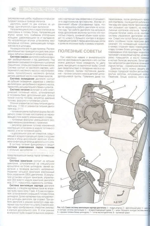 Книга Lada 2113, Lada 2114, Lada 2115 2000-2013 инжектор, ч/б фото, цветные электросхемы. Руководство по ремонту и эксплуатации автомобиля. Третий Рим