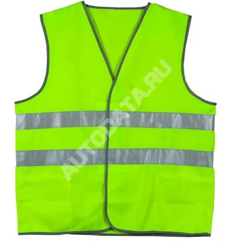 Жилет сигнальный светоотражающий лимонно-желтого цвета для водителя, размер XXL