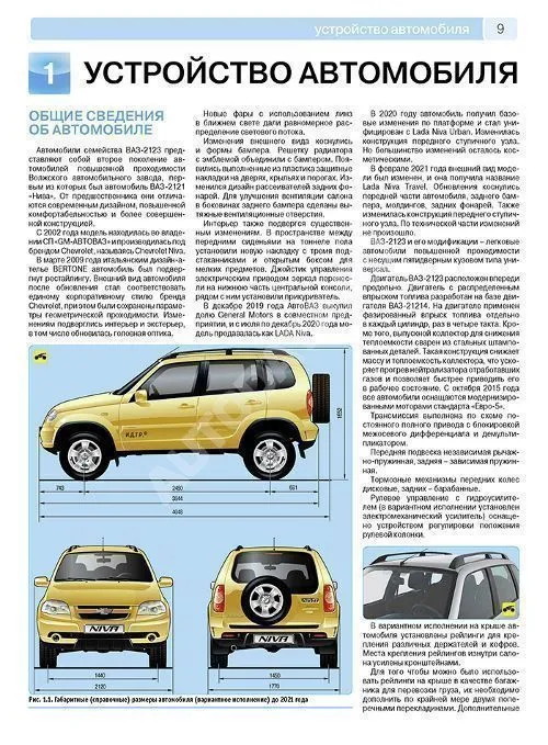 Книга Niva Travel, Chevrolet Niva с 2002 рестайлинг 2009, 2020, 2021 бензин, цветные фотографии и электросхемы. Руководство по ремонту и эксплуатации автомобиля. Третий Рим