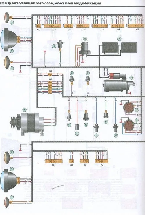 Книга МАЗ 5336, 6303 дизель, ч/б фото, электросхемы. Руководство по ремонту и эксплуатации грузового автомобиля. Третий Рим