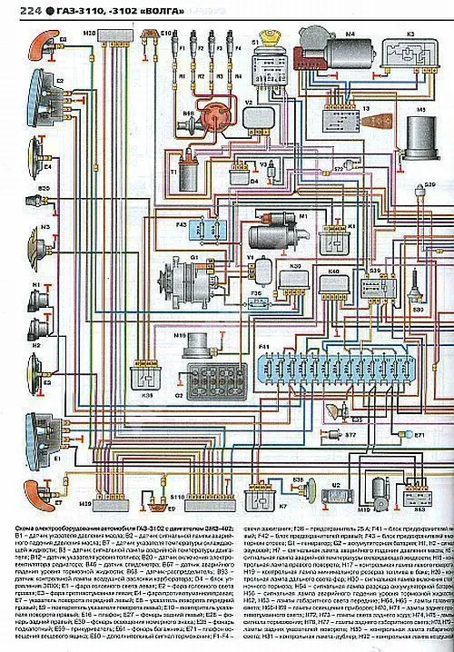 Книга ГАЗ 3110, 3102 Волга с 1997 бензин, ч/б фото, цветные электросхемы. Руководство по ремонту и эксплуатации автомобиля. Третий Рим
