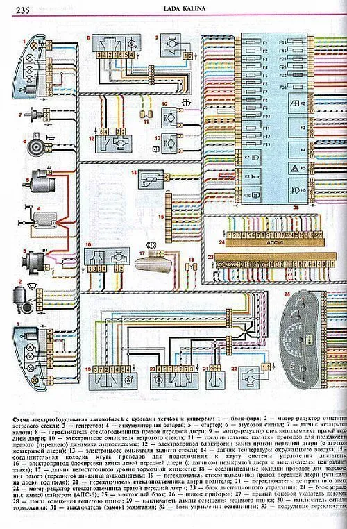 Книга Lada Kalina бензин, цветные фото и электросхемы, каталог запчастей. Руководство по ремонту и эксплуатации автомобиля. Мир автокниг