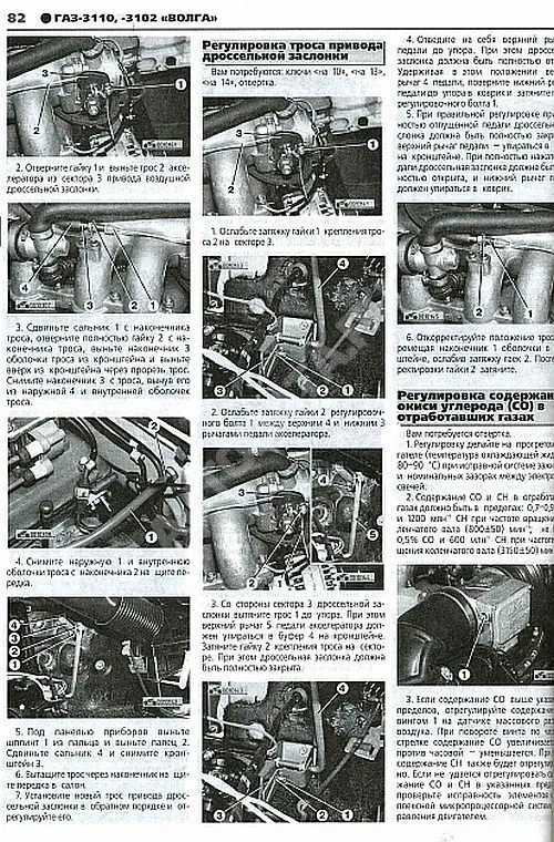 Книга ГАЗ 3110, 3102 Волга с 1997 бензин, ч/б фото, цветные электросхемы. Руководство по ремонту и эксплуатации автомобиля. Третий Рим
