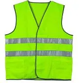 Жилет сигнальный светоотражающий лимонно-желтого цвета для водителя, размер XXL