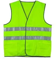 Жилет сигнальный светоотражающий лимонно-желтого цвета для водителя, размер XXL