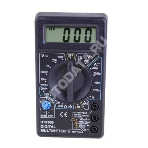Мультиметр электронный тестер DT-ВЕ830B для диагностики автомобилей