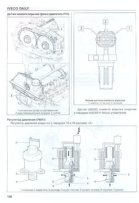 Книга Iveco Daily 2006-2011 дизель, электросхемы, каталог з/ч. Руководство по ремонту и эксплуатации грузового автомобиля. Том 2. ДИЕЗ