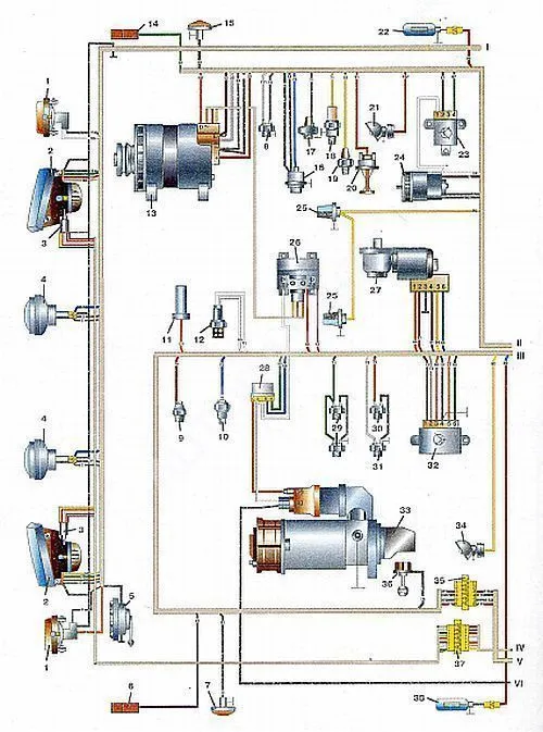 Книга ЗИЛ 5301 Бычок и автобус дизель, каталог з/ч, цветные электросхемы. Руководство по ремонту грузового автомобиля и автобуса. Атласы автомобилей