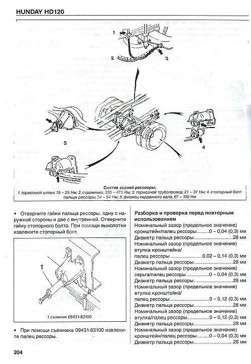 Книга Hyundai HD120, каталог з/ч. Руководство по ремонту и эксплуатации грузового автомобиля. ДИЕЗ