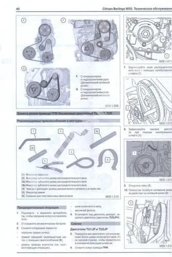 Книга Citroen Berlingo М59, Peugeot Partner с 2002 дизель, модернизация с 2005, электросхемы. Руководство по ремонту и эксплуатации автомобиля. Автомастер