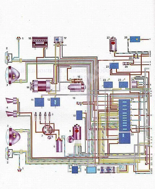 Книга ВАЗ 2101, 2102 и их модификации бензин, каталог з/ч, цветные электросхемы. Руководство по ремонту автомобиля. Атласы автомобилей