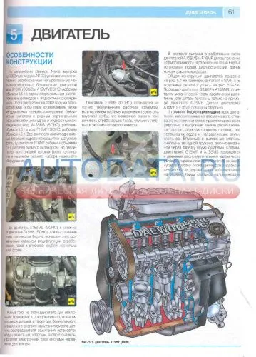 Книга Daewoo Nexia с 1995, рестайлинг с 2008 бензин, цветные фото и электросхемы. Руководство по ремонту и эксплуатации автомобиля. Третий Рим