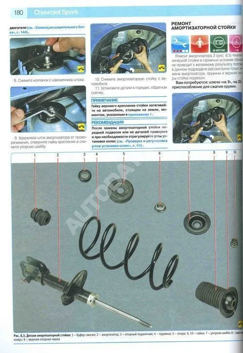 Книга Chevrolet Spark 2005-2010 бензин, цветные фото и электросхемы. Руководство по ремонту и эксплуатации автомобиля. Третий Рим