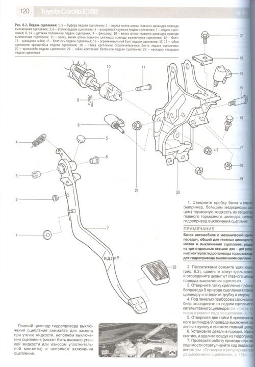 Книга Toyota Corolla Е160 с 2013 бензин, ч/б фото, цветные электросхемы. Руководство по ремонту и эксплуатации автомобиля. Третий Рим