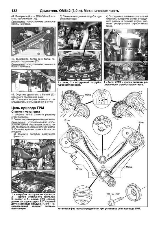 Книга Mercedes ML класс W164 ML280, 300, 320, 350, 500 2005-2011, рестайлинг с 2009 бензин, дизель, электросхемы, каталог з/ч, ч/б фото. Руководство по ремонту и эксплуатации автомобиля. Легион-Aвтодата