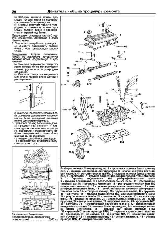 Книга Toyota двигатели 4E-FE, 5E-FE 1989-2003, электросхемы. Руководство по ремонту и эксплуатации. Профессионал. Легион-Aвтодата