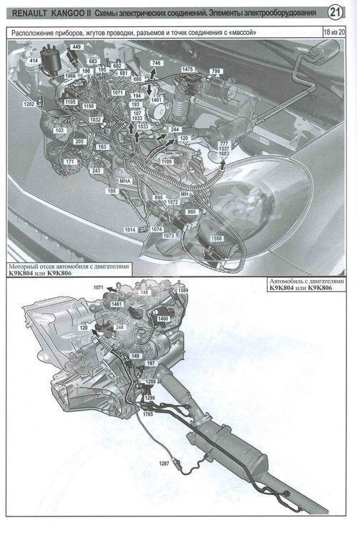 Книга Renault Kangoo 2 с 2008 бензин, дизель, электросхемы. Руководство по ремонту и эксплуатации автомобиля. Автомастер