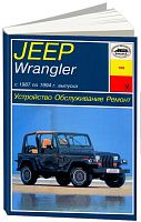 Книга Jeep Wrangler 1987-1994 бензин, электросхемы, ч/б фото. Руководство по ремонту и эксплуатации автомобиля. Арус