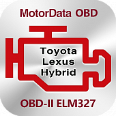 Плагин MotorData ELM327 OBD Диагностика автомобилей Toyota и Lexus Hybrid