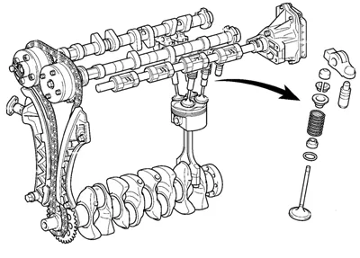 Гидронатяжитель цепи имеет стопорный механизм, выполнен легкосъемным и установлен с внешней стороны крышки.