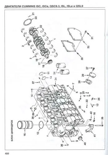 Книга Двигатели Cummins ISL, ISLe, ISC, ISCe, QSC83, QSL9, коды неиправностей. Руководство по ремонту и техническому обслуживанию. ДИЕЗ