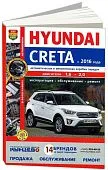 Книга Hyundai Creta с 2016 бензин, цветные фото. Руководство по ремонту и эксплуатации автомобиля. Мир Автокниг