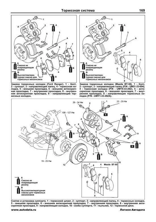Книга Mazda BT-50, Ford Ranger c 2006 дизель, электросхемы, каталог з/ч. Руководство по ремонту и эксплуатации автомобиля. Легион-Aвтодата
