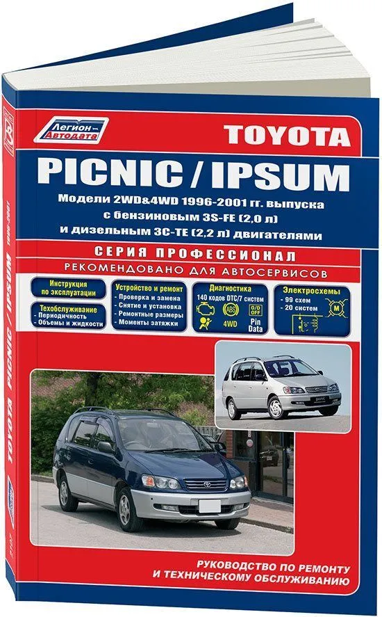 Подробные цены на ремонт Toyota Picnic