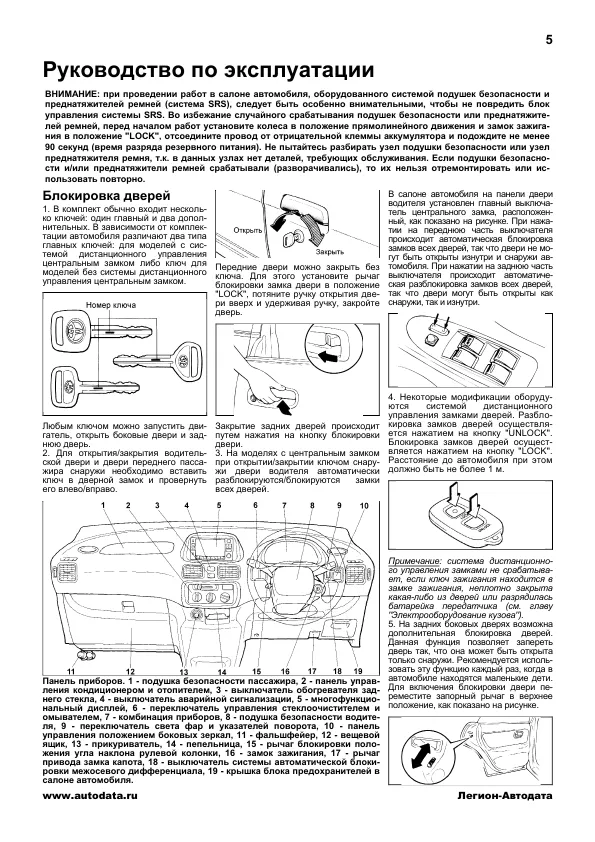 Книга Toyota Corolla Spacio 1997-2002 бензин, электросхемы. Руководство по ремонту и эксплуатации автомобиля. Легион-Aвтодата