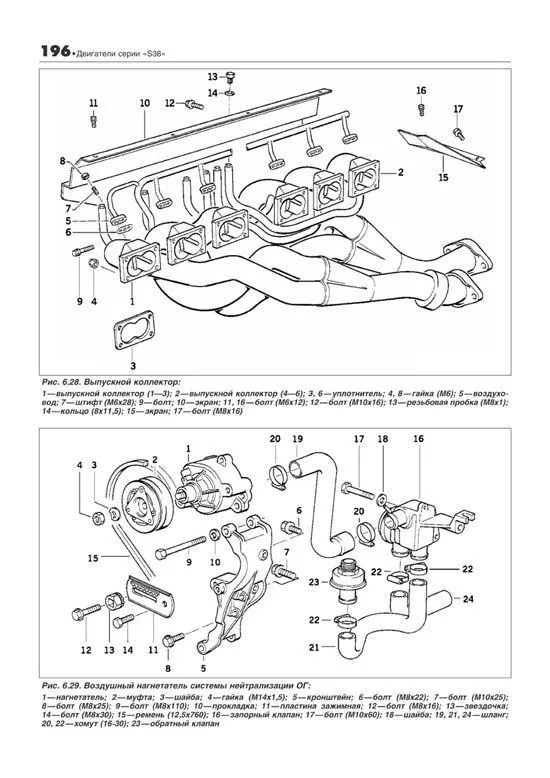 Книга BMW двигатели M50, M52, M54, M56, S38, S50, S52, S54. Руководство по ремонту и техническому обслуживанию. Профессионал. Легион-Aвтодата