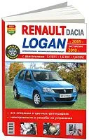 Книга Renault, Dacia Logan c 2005, рестайлинг с 2010 бензин, цветные фото и электросхемы. Руководство по ремонту и эксплуатации автомобиля. Мир Автокниг