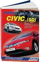 Книга Honda Civic 5D хэтчбек 2006-2011 бензин, электросхемы. Руководство по ремонту и эксплуатации автомобиля. Легион-Aвтодата