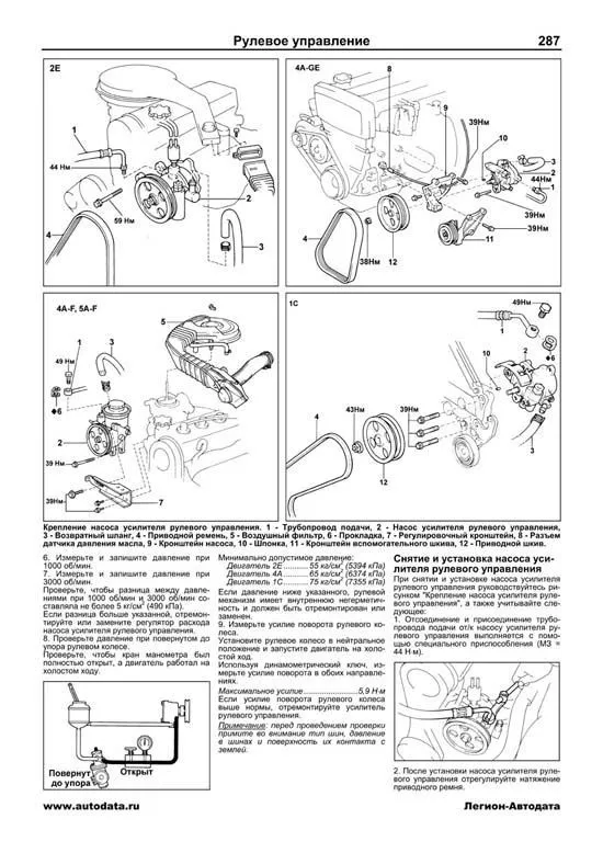 Книга Toyota Corolla, Sprinter 1987-1992 бензин, дизель, электросхемы. Руководство по ремонту и эксплуатации автомобиля. Профессионал. Легион-Aвтодата