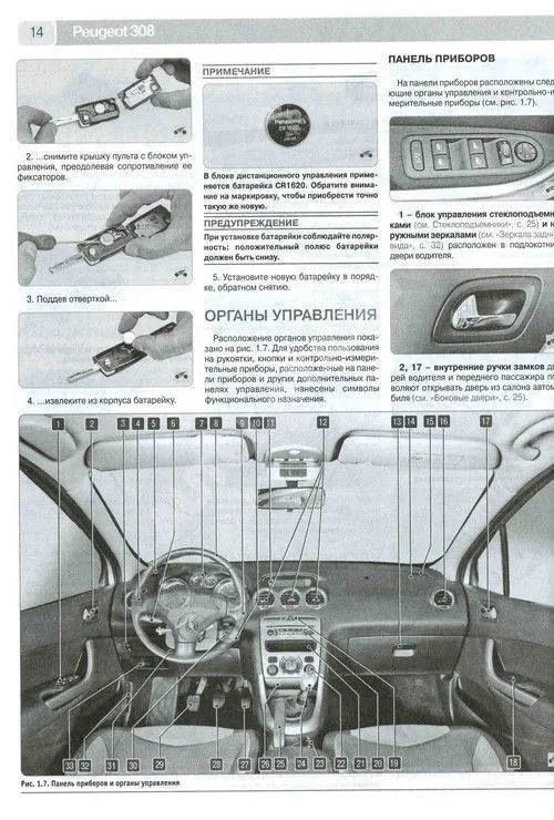 Книга Peugeot 308 2007-2015 бензин, ч/б фото, цветные электросхемы. Руководство по ремонту и эксплуатации автомобиля. Третий Рим