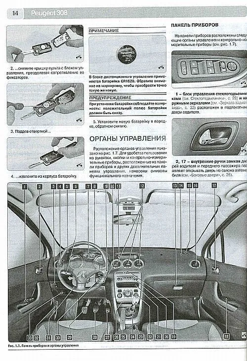 Книга Peugeot 308 2007-2015 бензин, ч/б фото, цветные электросхемы. Руководство по ремонту и эксплуатации автомобиля. Третий Рим