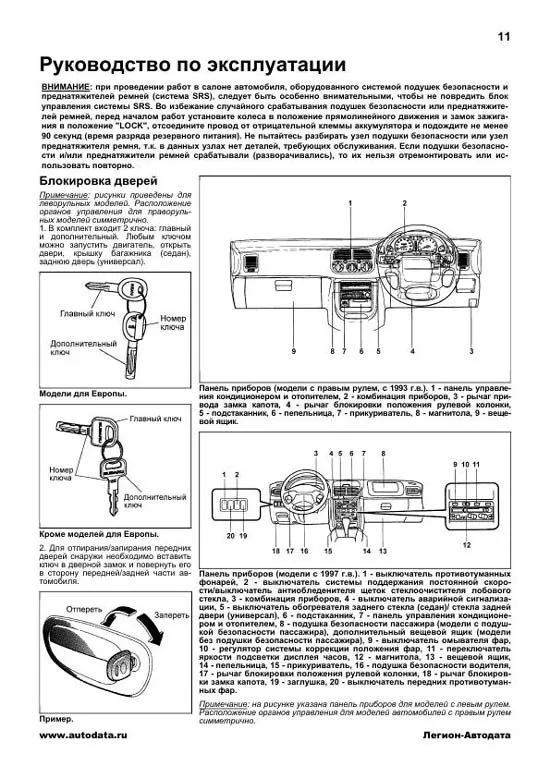 Книга Subaru Impreza 1993-2002 бензин, электросхемы. Руководство по ремонту и эксплуатации автомобиля. Профессионал. Легион-Aвтодата